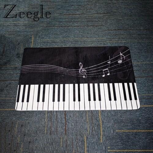 Zeegle Floor Mat for Living Room Anti Slip Doormat Absorbent Bathroom Door Mat Washable Hallway Carpet Flannel Soft Floor Rug