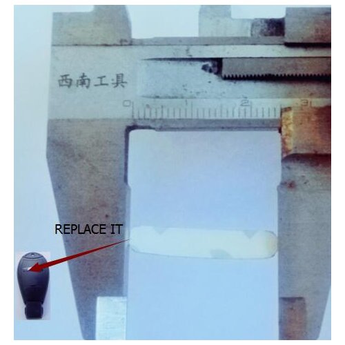 10PCS/lot Replacement For chrysler Car emblem insignia 25*5mm Aluminum DIY sticker For chrysler KEY LOGO