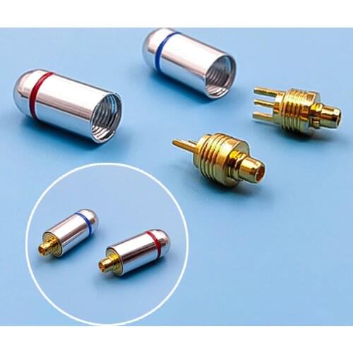 2pcs MMCX Connector MMCX Pin Plugs For Shure Gold Plated MMCX Connector