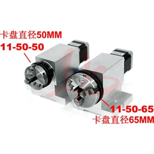CNC 3 Jaw Chuck 50/65mm 4Th Axis Harmonic Drive Dividing Head 11-50-65 11-50-50 For Mini CNC Router Engraving Machine