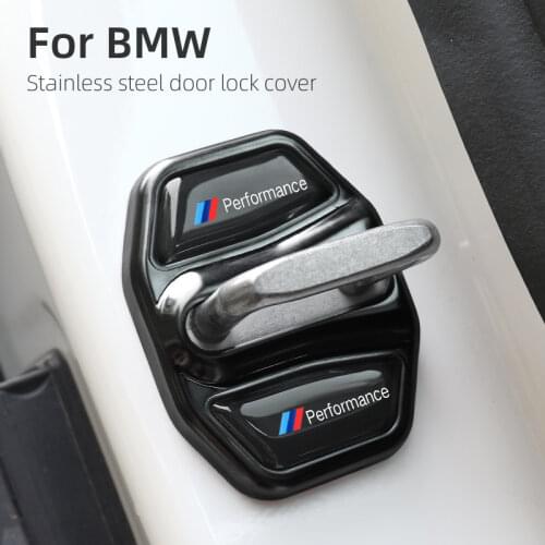 4pcs/set Car Door Lock Protective Cover for BMW 1 2 3 5 Series X5 E70 E71 F15 F16 F10 F30 G11 G20 G30 Door Sticker Accessories