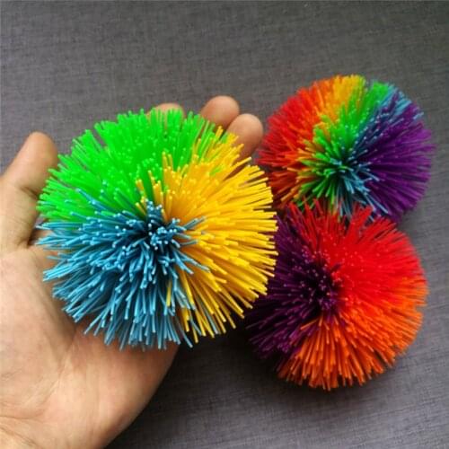 Anti-Stress 6cm/9cm Rainbow Fidget Sensory Ball Baby Funny Stretchy Ball Stress Relief Kids Special Needs