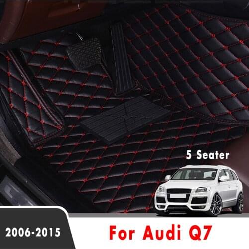 Car Floor Mats For Audi Q7 2015 2014 2013 2012 2011 2010 2009 2008 2007 2006 (5 Seater) Car Carpets Custom Interior Accessories