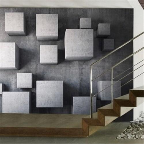 Beibehang High quatliy photo wallpaper Retro Box 3D stereo living room mural wallpaper seamless backdrop 3d mural wallpaper