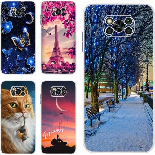 For POCO-X3-NFC POCO X3 NFC Case 2020 Soft Silicone TPU Phone Case For Xiaomi POCO X3 NFC Cute Fashion Cover POCO X3 Case Bumper