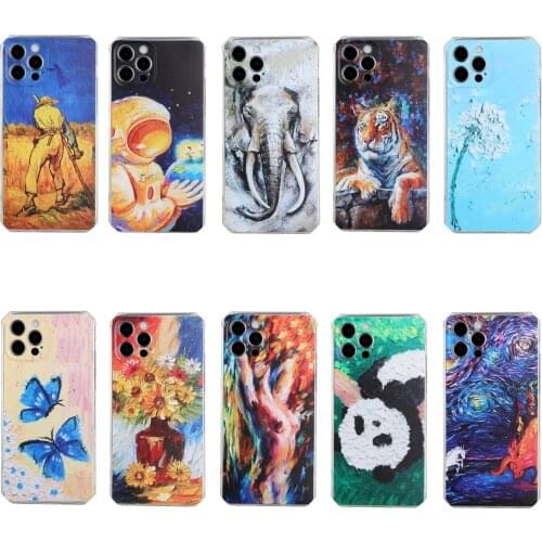 Retro Oil Painted TPU case for Samsung Galaxy A10 A12 A21S A02S A31 A32 A51 A50 A42 A52 A72 Coque Silicone Back Protect Cover