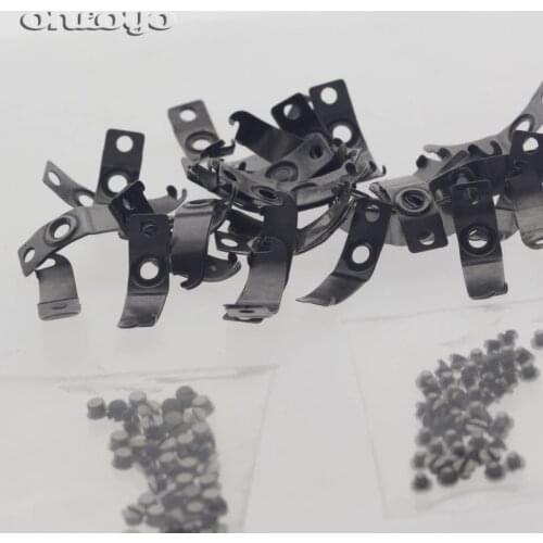Computer Embroidery Machine Parts ---Bobbin Case Screw Big Small 50pcs + Hook Ox Horn Iron 50pcs=50set