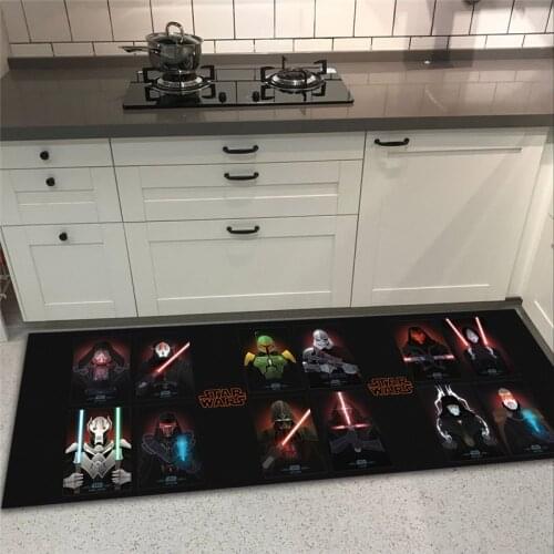 Disney 60x160cm Star Wars Baby Playmat Anti-Slip Kitchen Carpet Entrance Doormat Carpets for Living Room Bathroom Mat