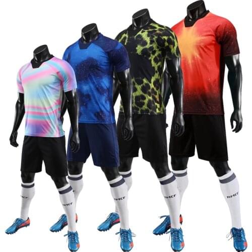 Soccer jerseys custom Print Survetement Football 2019 New Men Short Sleeves Blank Football uniforms Team Football Jerseys Sets
