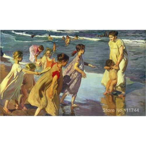 Spanish art Summer Joaquin Sorolla y Bastida paintings High quality Hand painted
