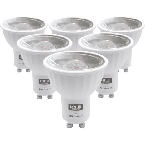 Pack of 6/12 PAR16 Gu10 Led Downlight Bulbs,6W,2700-6000K(Non-Dimmable/100° Beam Angle/RA≈92/Two Prong Spot Light Bulb/)