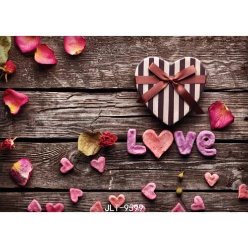Love Wooden Wall 7X5ft Wedding Children Baby Newborn Vinyl Photography Backdrops Photo Studio Decor Backgrounds for Photo Shoot