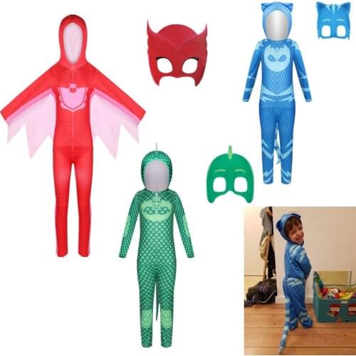 Boy Peter Pan Cartoon Costume Kids Halloween Superhero Animal Cosplay Jumpsuits with Mask Christmas Carnival Party Costumes