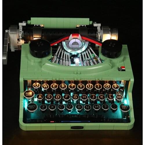 LED Lighting Set For 21327 typewriter Keyboard Light Kit For Tech Building Blocks DIY Toys Set （NOT Include The Model