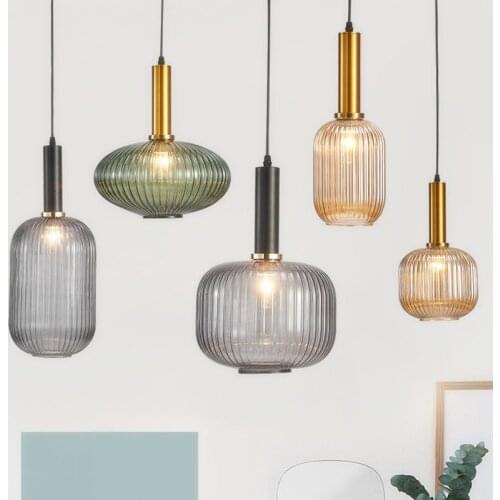 Nordic pendant lights industrial lamp iron LED pendant lights Home Decoration E27 Light Fixture luminaire suspendu