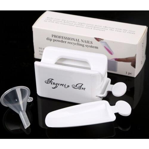 2020 Newest Dual-use Acrylic Nails Extended & French Dip Nail Art Container Dipping Powder Mould Case For Sculpture Smile Line