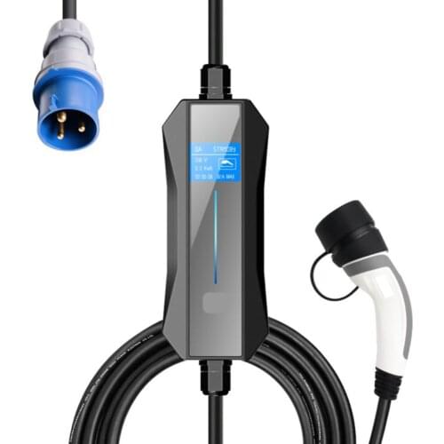 Factory hot sale portable 7.4KW 32A CEE type 2 electric car chademo ccs ev charger