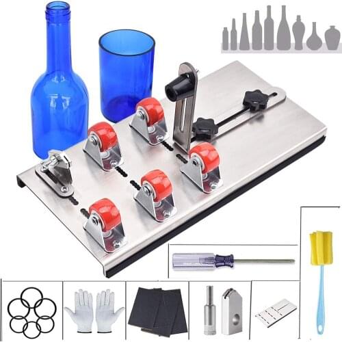 DIY Glass Bottle Cutter Adjustable Sizes Metal Glassbottle Cut Machine for Crafting Wine Bottles Household Decorations Cutting