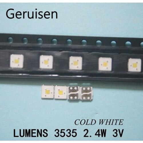 For LUMENS LED Backlight Flip-Chip LED 2.4W 3V 3535 Cool white 153LM For SAMSUNG LED LCD Backlight TV Application 2000