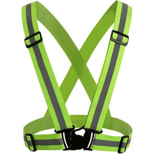 Riding reflective vest protective strap elastic night running elastic safety reflective strap