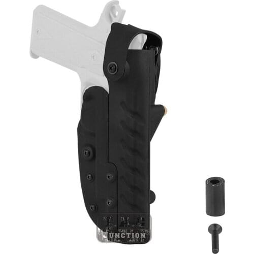 Tactical SOC Level II Retention Kydex Holster With Screws For Colt 1911 Tactical RTI System Right Waist Holster Black