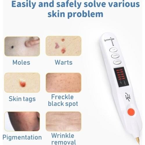 High quality USB Plasma Pen Mole Removal Dark Spot Remover LCD Skin Care Point Pen Skin Wart Tag Tattoo Removal Tool Beauty Care