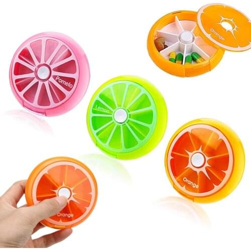 Weekly Rotating Travel Pill Box Organizer Case Organize Your Vitamins Home Medicine Box 7 Days Pill Container Storage Capsule