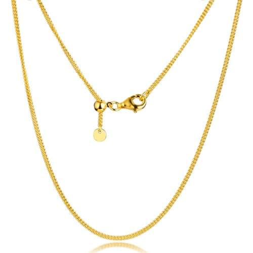 Shine Curb Chain Necklaces Pendants collares 925 Sterling Silver collier femme Necklaces for Women Fashion Jewelry Accesorios