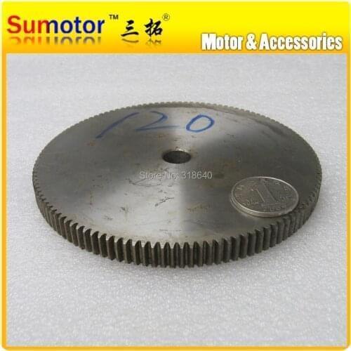 Spur Gear 1M 125T 125 Teeth Mod 1 Width 10mm Bore not large than 12.3mm Right teeth 45# steel CNC robot gear rack transmission