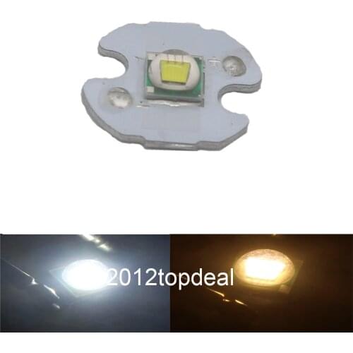 1PCS CREE XML XM-L T6 LED U2 10W Cold White Warm White Blue UV High Power LED Emitter Diode with 14mm 16mm 20mm 25mm PCB for DIY