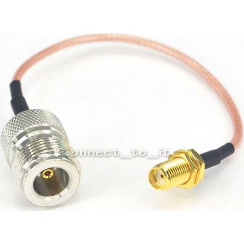 10 Pieces Extension Cord RF Connector N Female to SMA Female Adapter RG316 Pigtail Cable 15CM