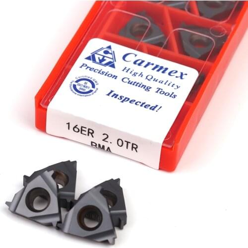 16ER 16IR 1.5TR 2TR 3TR BMA Carmex CNC Threaded Carbide Inserts Lathe Threading Blade Tool