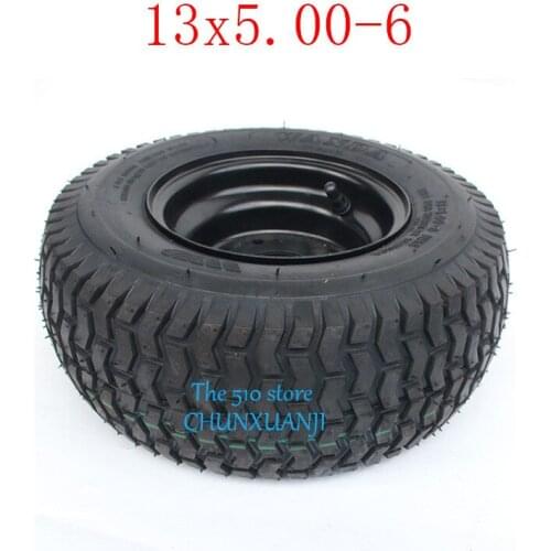 2pcs HOT sale GO KART KARTING ATV UTV Buggy 13X5.00-6 Inch Wheel Tubeless Tyre Tire With Hub