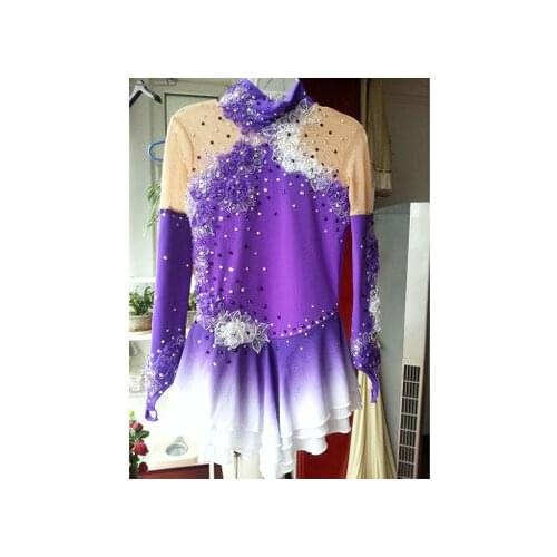 2016 Adult Figure Skating Dresses Fashion New Brand Vogue Figure Skating Competition Dress For Girls DR3108