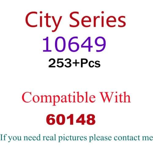 253Pcs 10649 Building Block Toy City Series 60148 Assembled Building Block Childrens Toy Gifts