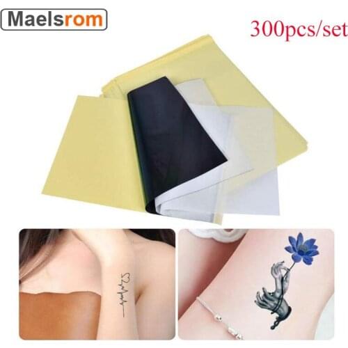 300pcs/set Tattoo Transfer Paper A4 Size 4 Layers Thermal Stencil Carbon Copier Spirit Stencil Tattoo Supplies