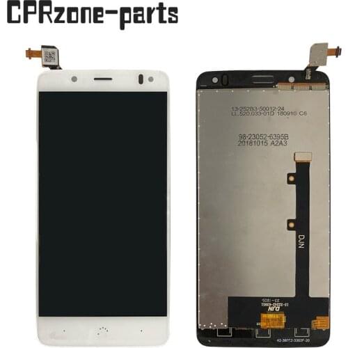 5.2" Black / White + Frame For BQ Aquaris U2 / U2 Lite LCD Display With Touch Screen Digitizer Sensor Panel Assembly
