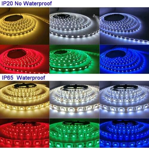 5M/lot DC12V 5050 SMD 60LEDs/m White/Warm White/Red/Green/Yellow/Blue/Pink/RGB/UV/RGBW/RGBWW Flexible Led Strip Light tape