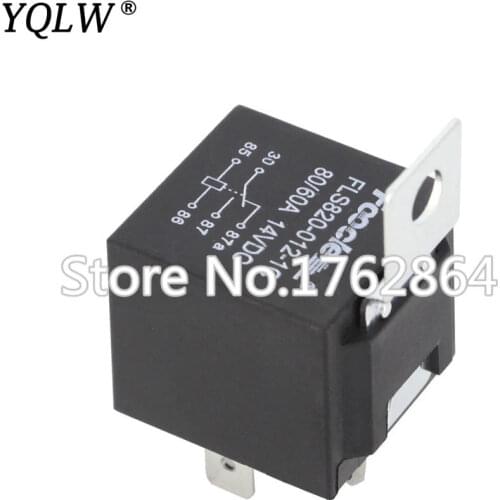 5 PCS Automobile relay DC 12V 80A 5 pin JD1914 Air conditioning horn relay Automotive Lighting Controller