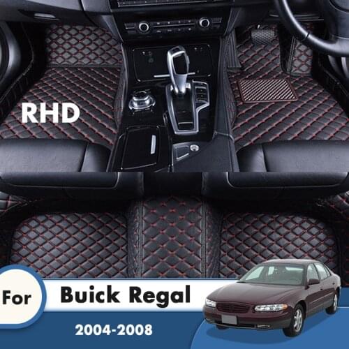 RHD Car Floor Mats For Buick Regal 2008 2007 2006 2005 2004 Auto Interiors Accessories Styling Custom Leather Front And Rear Rug