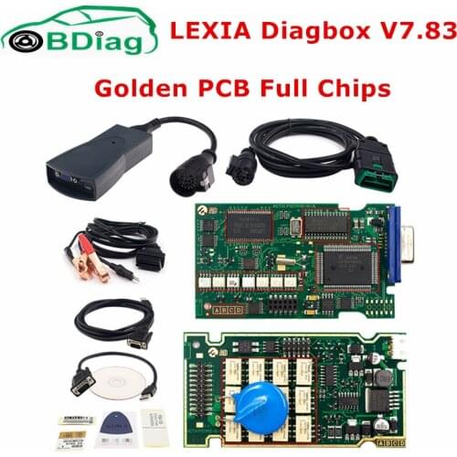 Golden Full Chips lexia 3 FW 921815C Diagbox V9.68 / V7.83 Lexia3 PP2000 V48/V25 lexia-3 For Citroen/Peugeot Car Diagnostic Tool