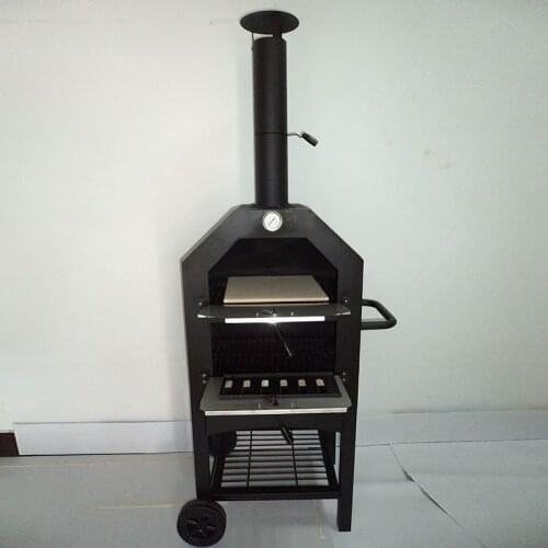 Free shipping chraocl pizza bbq grill,outdoor pizza oven, charcoal bbq grill,wood-burning stove