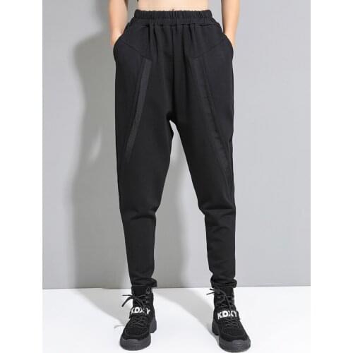 New autumn streetwear women cargo pants women Elasticity pants women harem pants women loose pants women pants for women