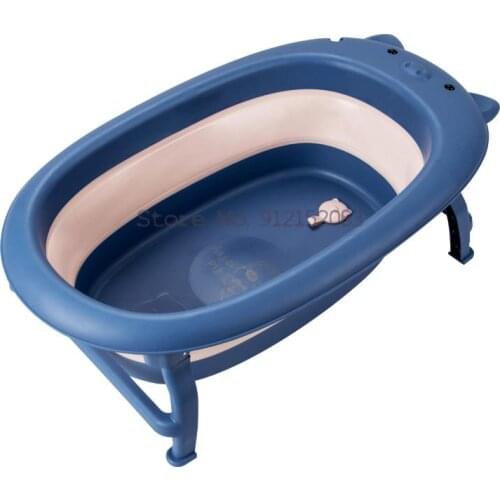 Baby Bathtub Childrens Large Foldable Bathtub Can Sit And Lie In Net Pocket Newborn Baby Household Large Bath Bucket