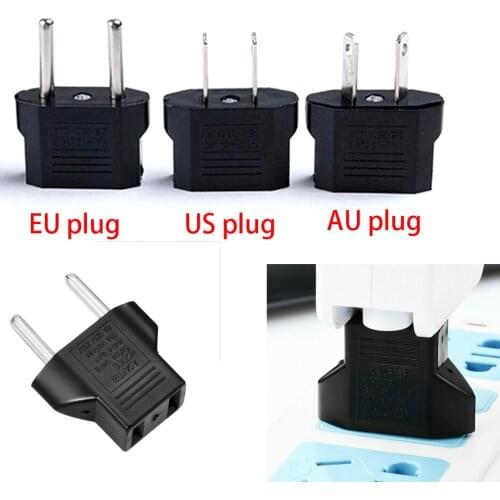 USA US to EU Europe Travel Charger AC Power Plug Converter Adapter US EU AU Plug