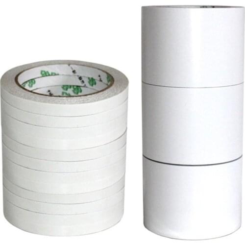 12M Double Sided Adhesive Tape Super Slim Strong Adhesion White Powerful Doubles Faced Adhesive For School Car Office Home Tape