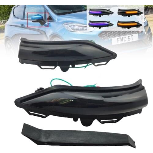2X For Ford ST Line MK8 2018 Fiesta MK8 2019 2020 2021 PUMA 2020 Rearview Mirror Indicator Lamp Side Wing LED Blinker Light