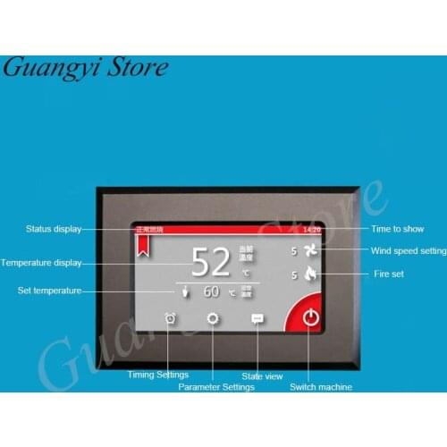 Biomass Pellet Heating Furnace Controller Heating Fireplace Hot Water Boiler Automatic Intelligent Microcomputer Controller