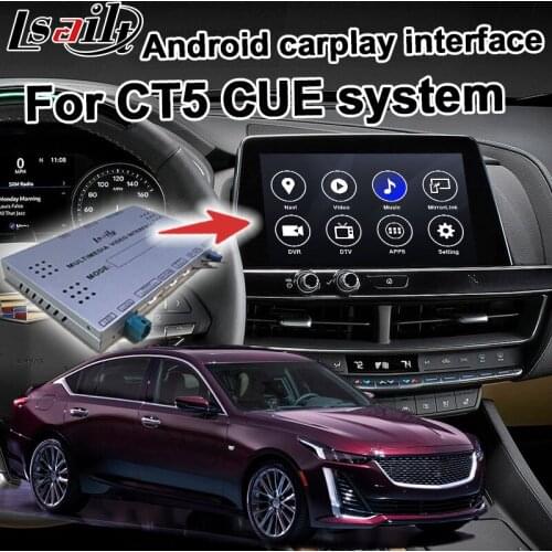 Android / carplay interface box for Cadillac CT5 2019 etc GPS navigation video interface mylink CUE system by Lsailt