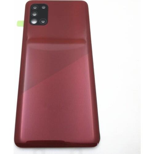 For Samsung Galaxy A31 A315 A41 A415 A51 A515 A71 A715 Battery Cover Back Rear Door Housing Case Shell Panel + Camera Frame Lens